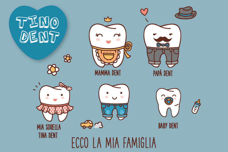 Tino dent e la sua famiglia